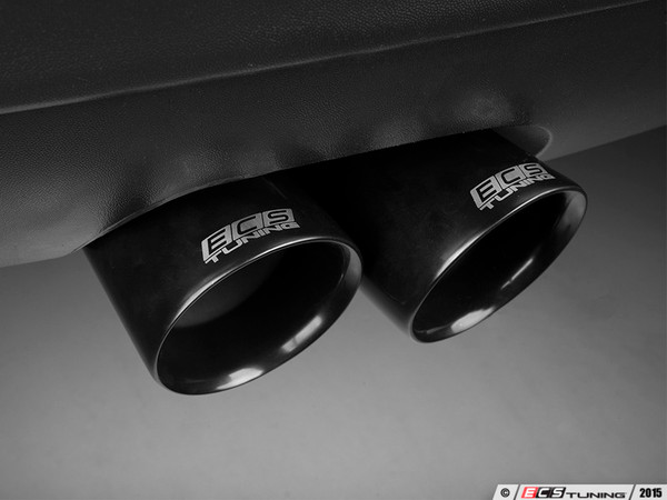 ECS Swivel Exhaust Tips - 3.5" Black Chrome - Pair
