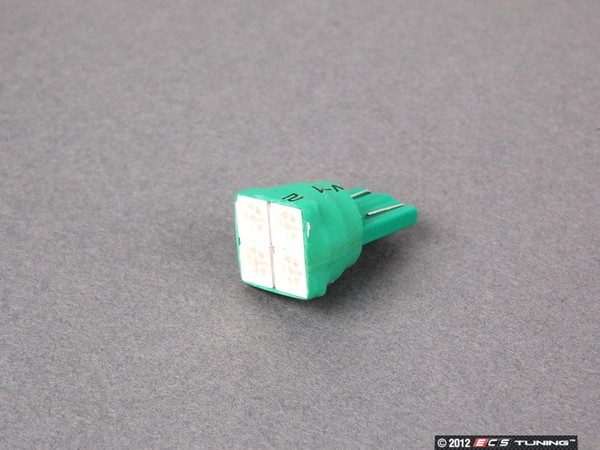 T10 Base LED Bulb - Green - Priced Each