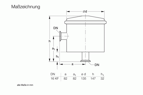 Adsorption trap DN 16 ISO-KF