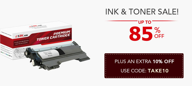 Ink and Toner Sale -10% off coupon plus free shipping offer