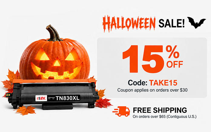 Fall printer ink and toner sale - 15% off coupon -orders over $30 plus free shipping over $65