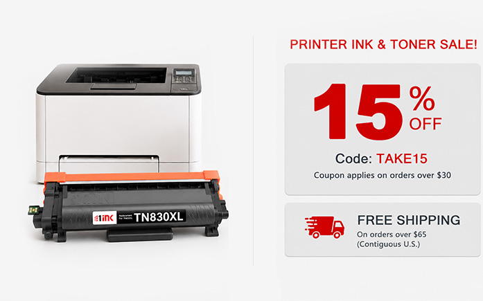 Fall printer ink and toner sale - 15% off coupon -orders over $30 plus free shipping over $65