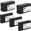 5 Pack - Remanufactured ink cartridge replacement for HP 934XL black and 935XL color