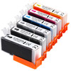 Compatible Canon 230 and 231 Ink - High Yield (1 PGI Black, 1 CLI Black, 1 Cyan, 1 Magenta, 1 Yellow, 1 Gray) 6-Pack