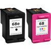 HP 68e ink cartridges, high-yield, 2-pack