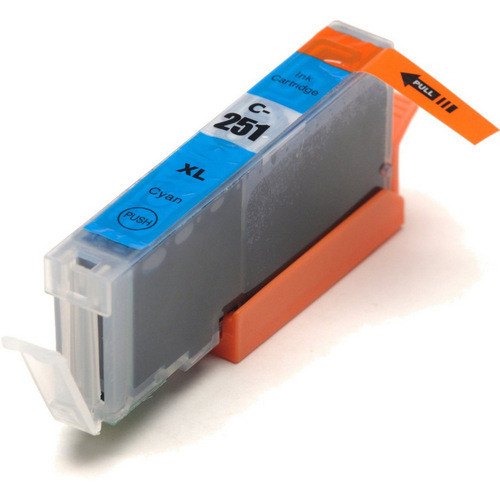 2 Pack Compatible Canon CLI-251 XL Cyan Ink Cartridges With Chip – For MG5420, MG5520, MX922