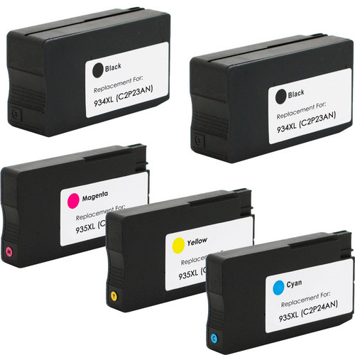 HP 934XL Black & HP 935XL Ink Cartridge, High Yield | 5 Pack