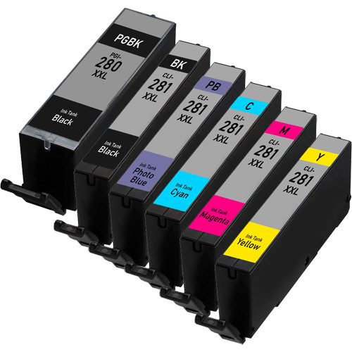 Canon PGi-280 XXL & Canon Cli-281XXL Combo | 6 Pack | 1ink.com
