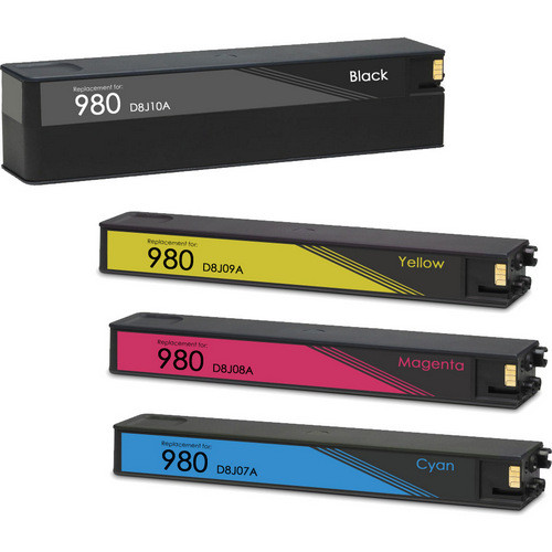 HP 980 Ink Cartridge Set, High Yield 