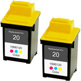 Lexmark #20 - 15M0120 Color 2-pack replacement Lexmark #20 - 15M0120 Color 2-pack replacement