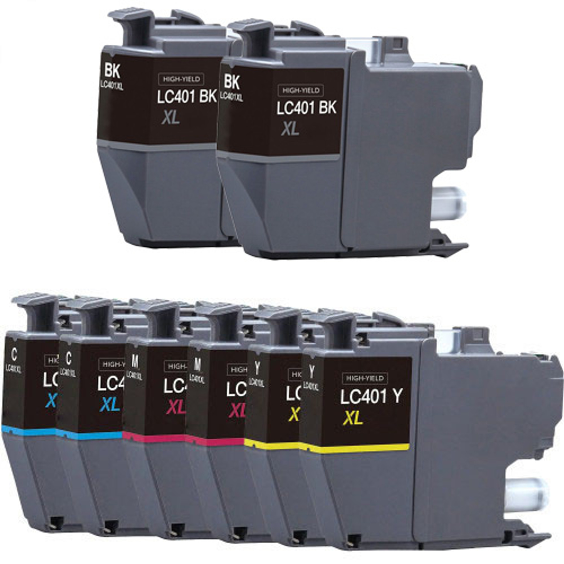 Brother LC401 Ink Replacement Combo High Yield 8Pack