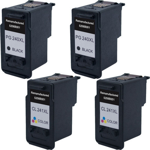 Canon PG-240XL and CL-241XL Remanufactured Ink Combo 2 Black, 2 Color - 4  Pack