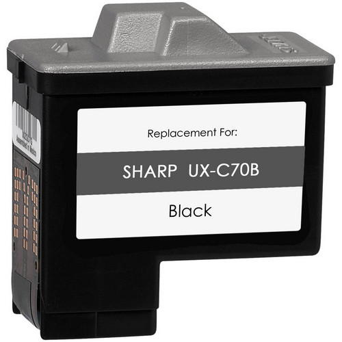 black ink cartridge for Sharp UX-C70B