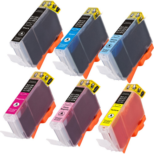 Canon Cli-8 Black and color set 6-pack replacement