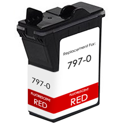 Pitney-Bowes 797-0 fluorescent red ink cartridge