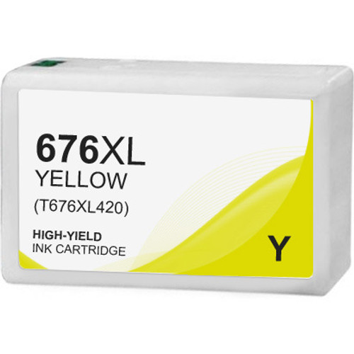 Epson 676XL Ink Cartridge, Yellow, High Yield