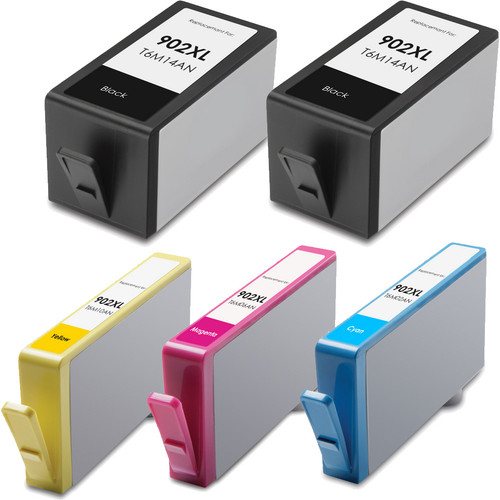 Remanufactured Hp 902 Ink Cartridge Set High Yield 5 Pack