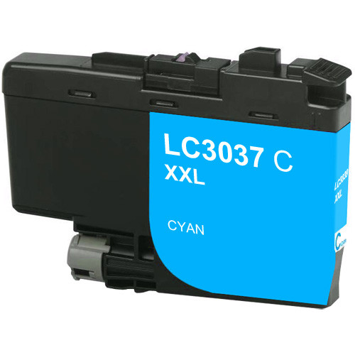 Brother LC3037C Ink Cartridge, Cyan, Super High-Yield