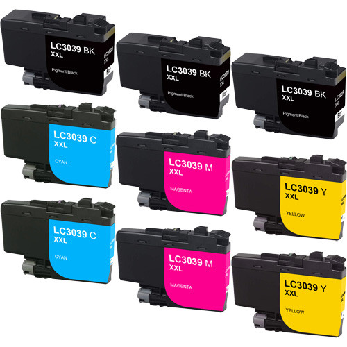 Brother LC3039 Ink Cartridge, Ultra High-Yield, 9-Pack