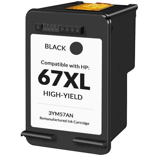 HP 67 Ink Cartridge, High Yield, Black