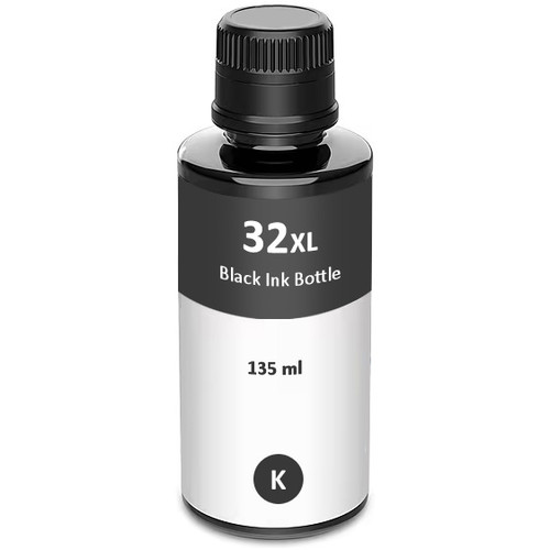 HP 32XL black ink bottle, high yield