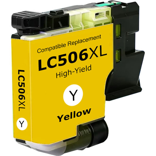 Brother LC506XL yellow ink cartridge, high yield