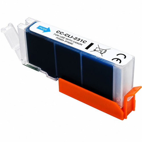 Compatible Canon CLI-231C Cyan Ink Cartridge (6675C001)