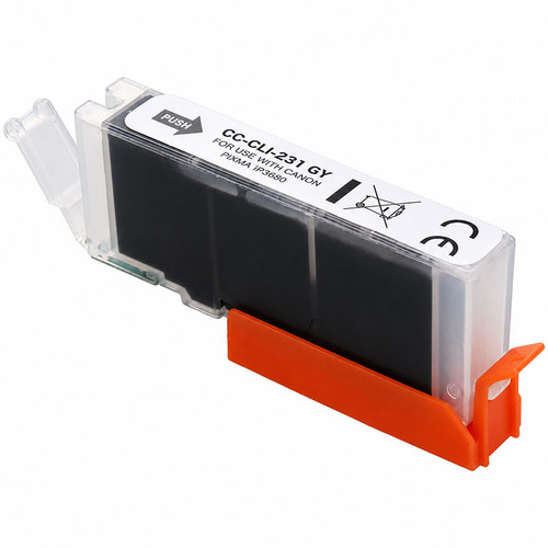 Compatible Canon CLI-231GY Gray Ink Cartridge (6678C001)