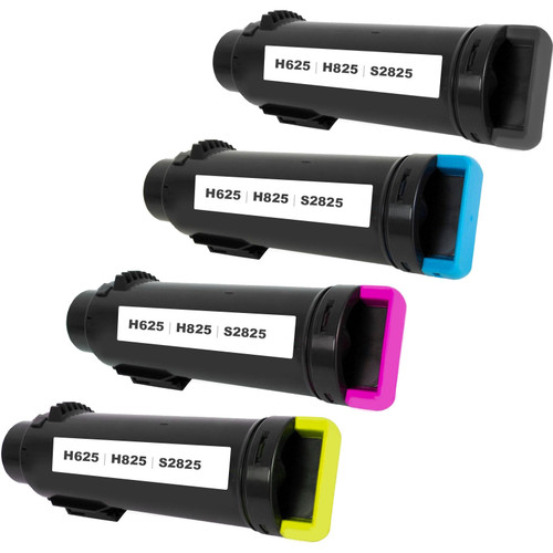 Dell H625/H825 toner cartridges - 4-pack