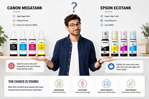 Canon MegaTank vs. Epson EcoTank 
