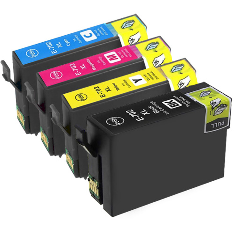 Epson 702xl Black And Color Ink Cartridge Set High Yield 4 Pack 5931