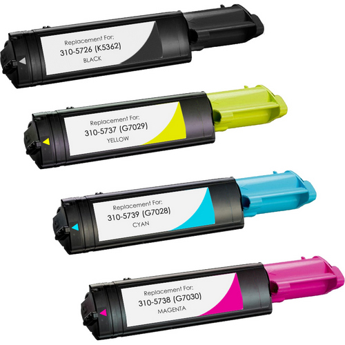 Cyan and Magenta Toner for Dell Laser Printer for 3000CN/3100CN--NEW in