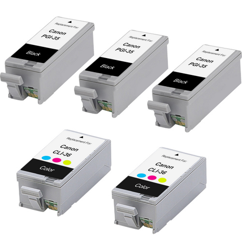 Buy Compatible Canon PGI-550XL Black Ink Cartridges (5 Pack)