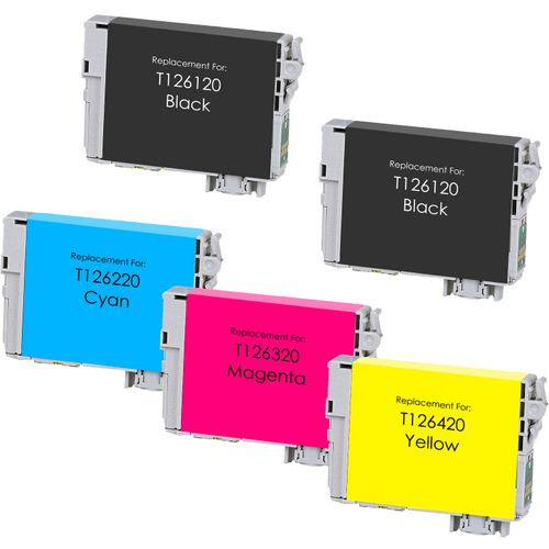 Epson 126 Ink Cartridge Set, High Yield | 5 Pack | 1ink.com