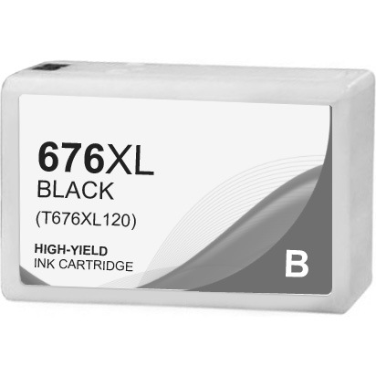 Epson 676XL Black Ink Cartridge, High Yield (T676XL120) | 1ink.com