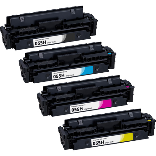 Canon 055H Toner Cartridge Set , High Yield | 4 Pack | 1ink.com