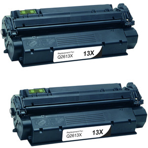 Black 2-Pack Q2613X Compatible High Yield 13X Printer Toner Cartridge use for HP Laserjet Pro 1300 1300N 1300XI Printer