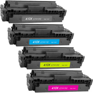 HP 410X Toner Cartridge Set, High Yield | 4 Pack | 1ink.com