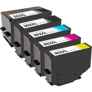 Epson 302XL Black & Color Ink Cartridge Set, High Yield | 5 Pack | 1ink.com