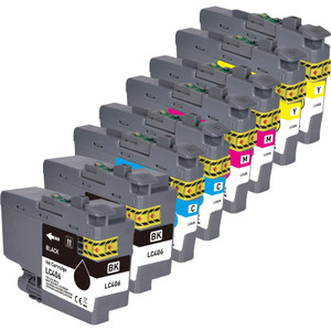 Brother LC406 Ink Cartridge Replacement | 8-Pack