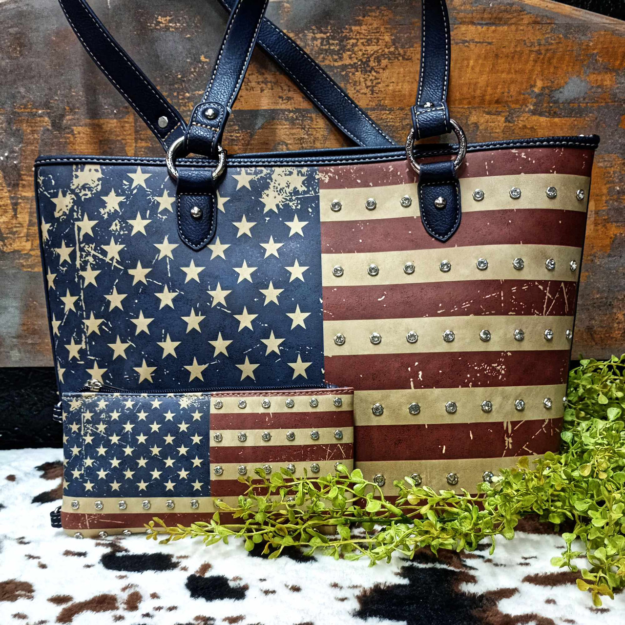 American Bling American Flag purse