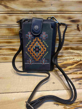 Red Aztec Eye American Bling Phone and Wallet Clutch