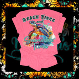 Neon Pink Turtle Beach Vibes Graphic T-Shirt