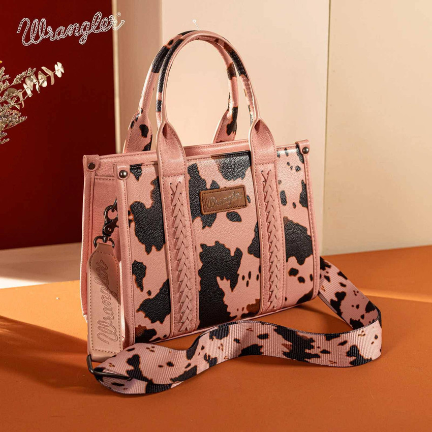 Wrangler Pink Cow Print and Card Case