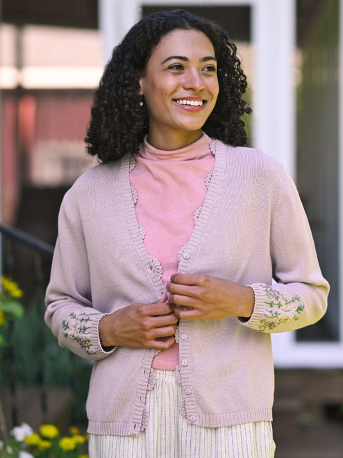 Cozy Garden Cardigan - Amethyst