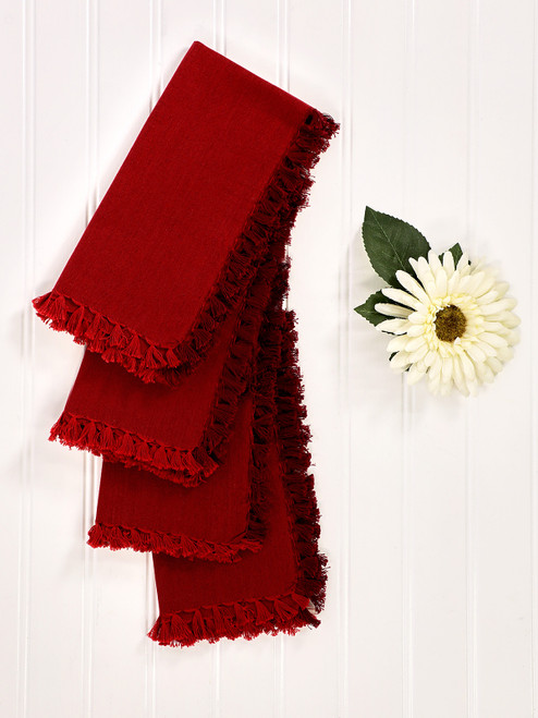 Chambray Napkin Set of 4 - Red