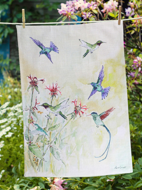 Hummingbird Tea Towel - Multi