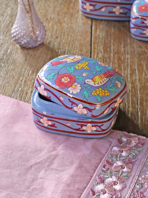 Darjeeling Trinket Box Medium - Periwinkle