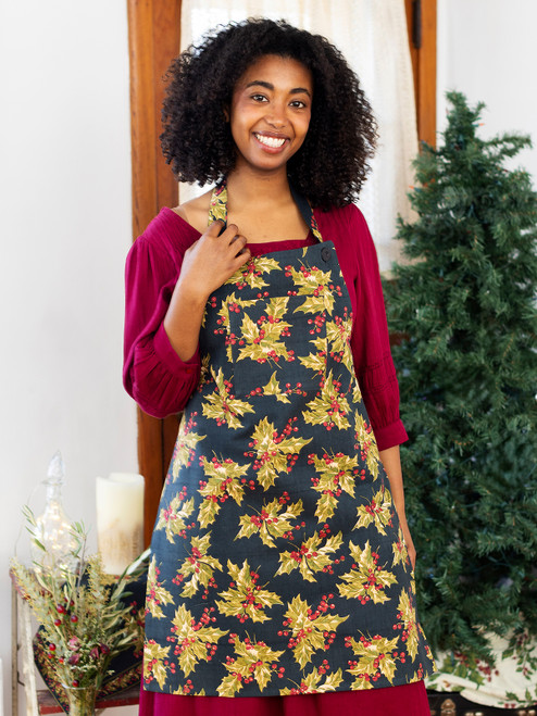 Winterberry Chef Apron - Black