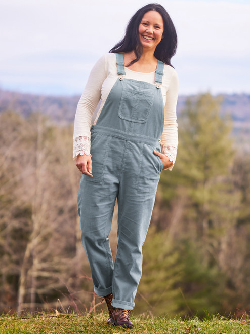 Corduroy Overall - Smoke Grey
